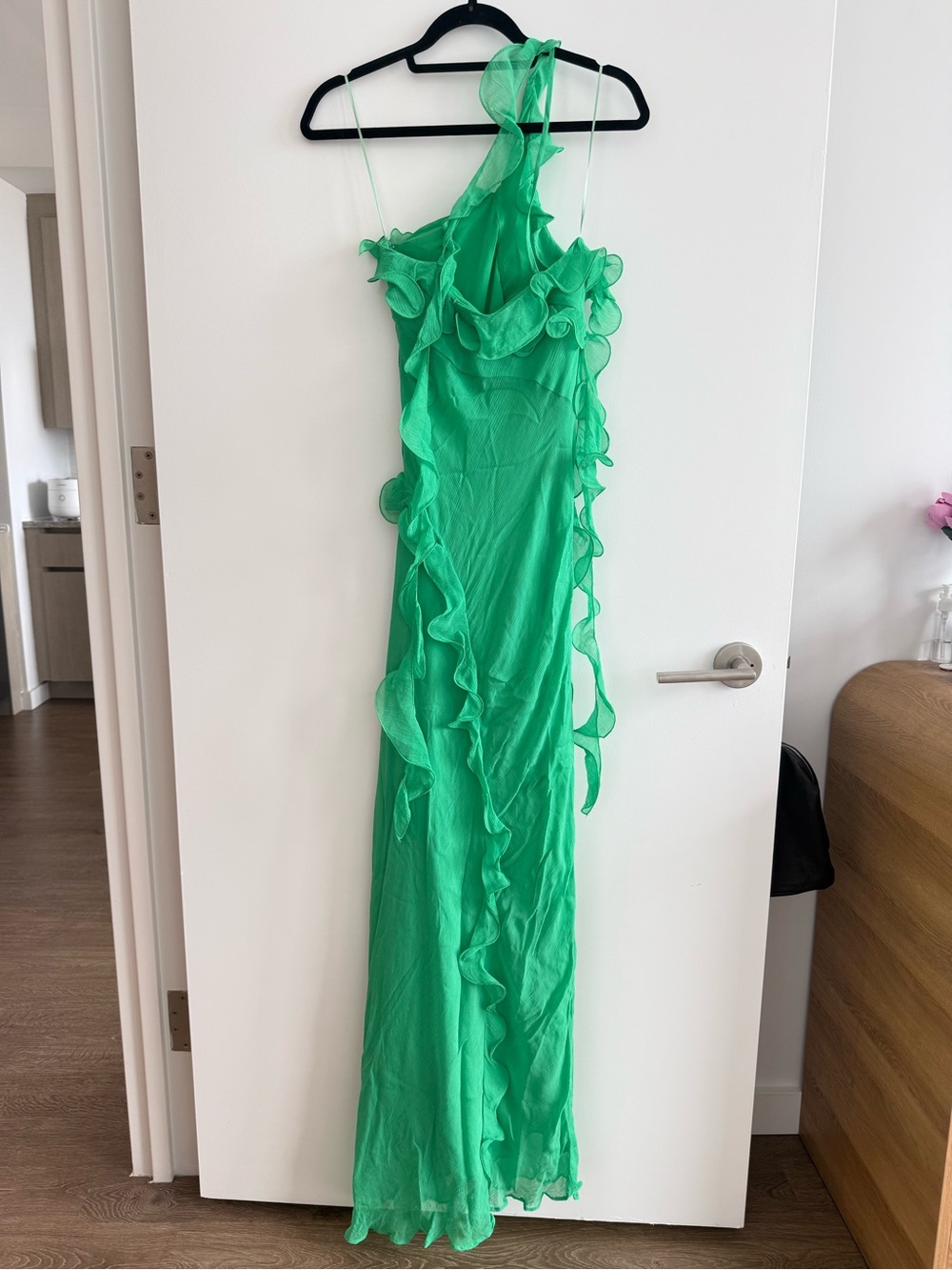 Mango Asymmetrical Ruffle Dress - Picture 5 of 6